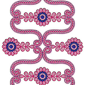 Border Embroidery Design 19118