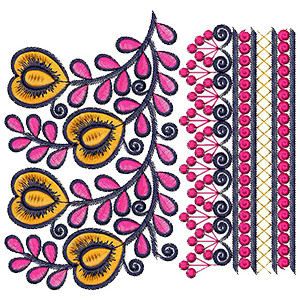 Border Embroidery Design 20125