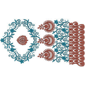 Parsi Border Embroidery Design 20215