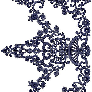 Border Embroidery Design 20344