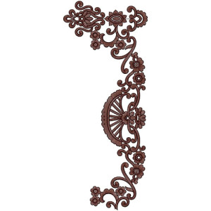 Border Embroidery Design 20345