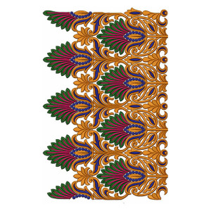 Border Embroidery Design 20390
