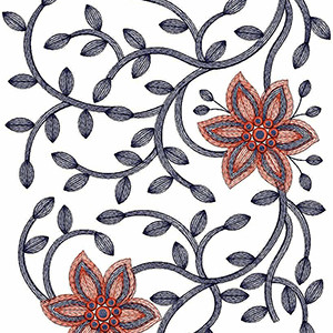 Border Embroidery Design 20763
