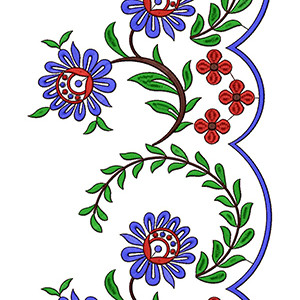 Border Embroidery Design 20876