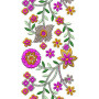Leaf Branch With Flower Embroidery Design 21042