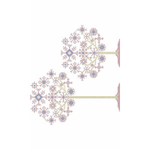 Bamboo Trees Border Embroidery Design 21376