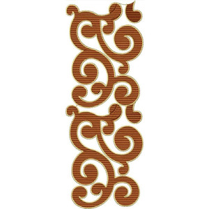 Vietnam Saree Border Embroidery Design 21458