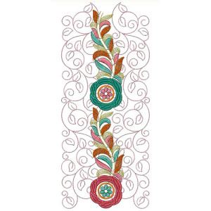 Zardosi Work Border Embroidery Design 21649