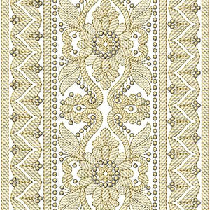 Mauritius Wedding Lace Embroidery Design 21884