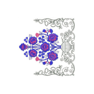 Big Border Embroidery Design 22376