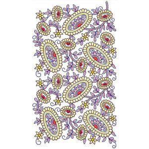 Kashmiri Border Embroidery Embroidery Design 22573