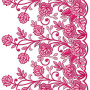 Flora Big Border Embroidery Design 22627