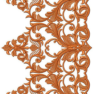 Fantastic Lehenga Border Embroidery Design 22670