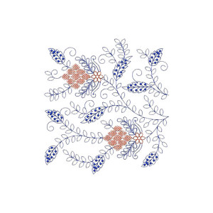 Beautiful Border Line Embroidery Design 23102