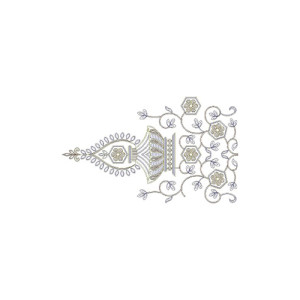 Chain Stitch Border Embroidery Design 23277