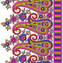 Attractive Big Border In Embroidery Design 23448
