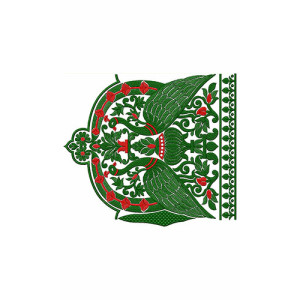 Beautiful Peacock Big Border Design 23612