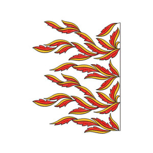 Delightful Big Border In Embroidery Design 23623