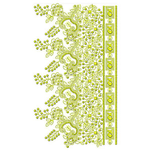 Amazing Big Border Embroidery Design 23671