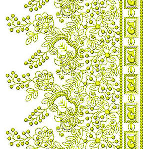Amazing Big Border Embroidery Design 23671