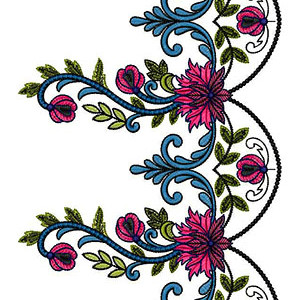 Amazing Petals In Flower Big Border Design 23840