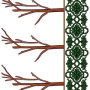 Tree Plant Big Border Embroidery Design 23917