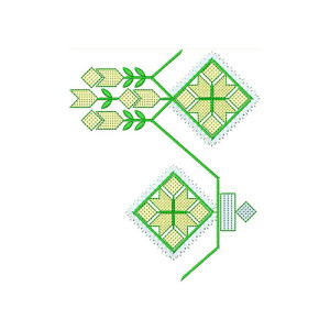 Delightful Big Border Embroidery Design 24090