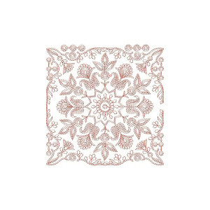 Alluring Chain Stitch Big Border Embroidery Design 24163