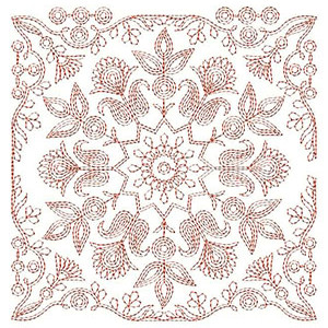 Alluring Chain Stitch Big Border Embroidery Design 24163