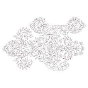 Pleasing Chain Stitch Big Border Embroidery Design 24167