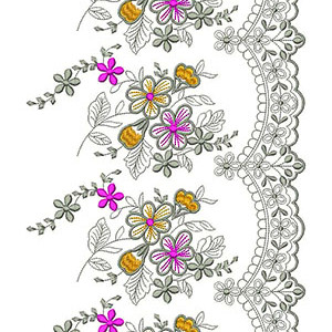 Whacking Big Border Embroidery Design 24235