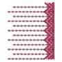 Curtain Style Border Embroidery Design 25341