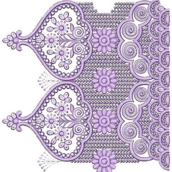 Traditional Big Border Embroidery Designs 25754