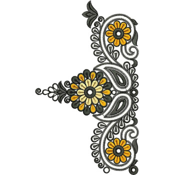 Box Pallu Border Embroidery Design 25779