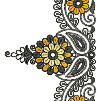 Box Pallu Border Embroidery Design 25779