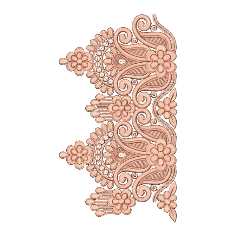 Embroidery Couture Border Design 25794