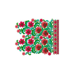 Cute Flowers Machine Embroidery Design