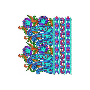 Indian Lace Embroidery Pattern Design