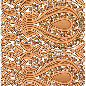 Street Fashion Lace Embroidery Design