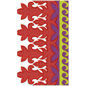 machine embroidery border