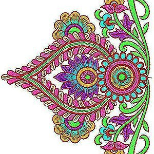 King Style Clothing Designer Border Embroidery Design