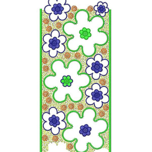 Border Embroidery Pattern 6847