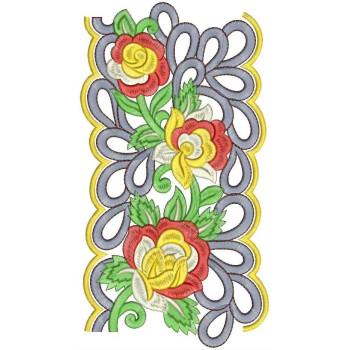 Shopping Floral Lace Embroidery Design