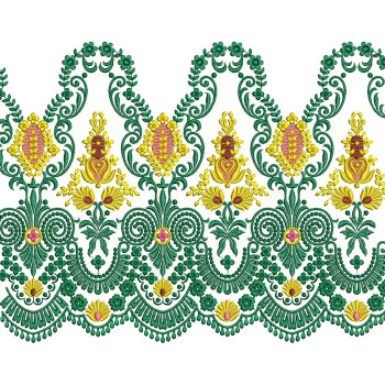 Arabic Embroidery Border