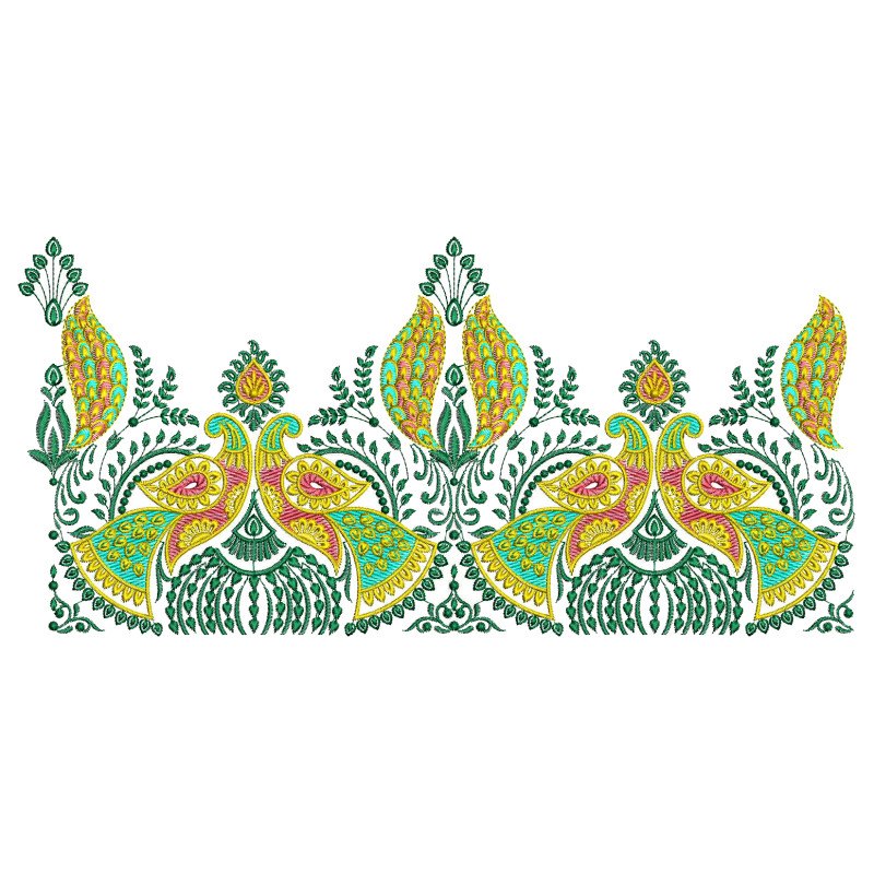 Asian Saree Embroidery Design