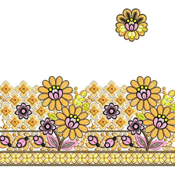 Boring Border Embroidery Design