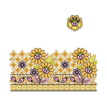 Boring Border Embroidery Design