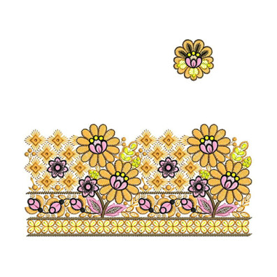 Boring Border Embroidery Design