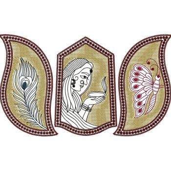 Bridal Machine Embroidery Design