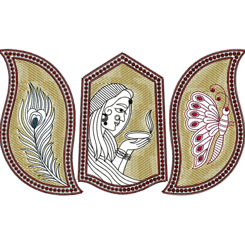 Bridal Machine Embroidery Design